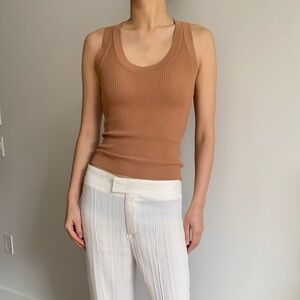 Zara ribbed knit tank top
